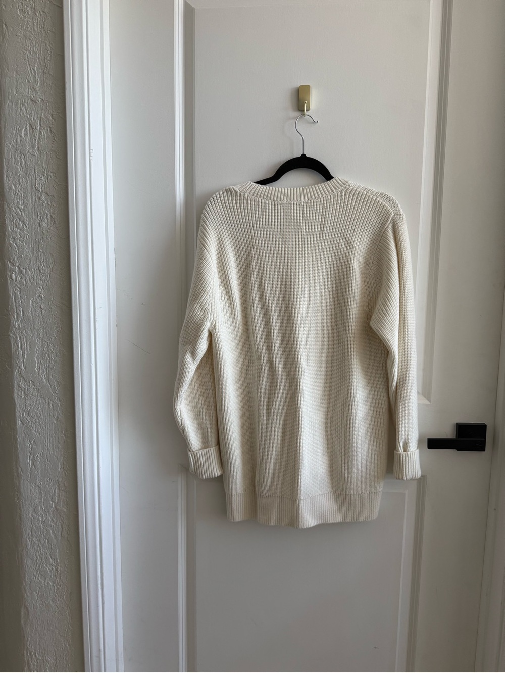 Greyson Cream Ribbed Button-Front Cardigan - Picture 3 of 3